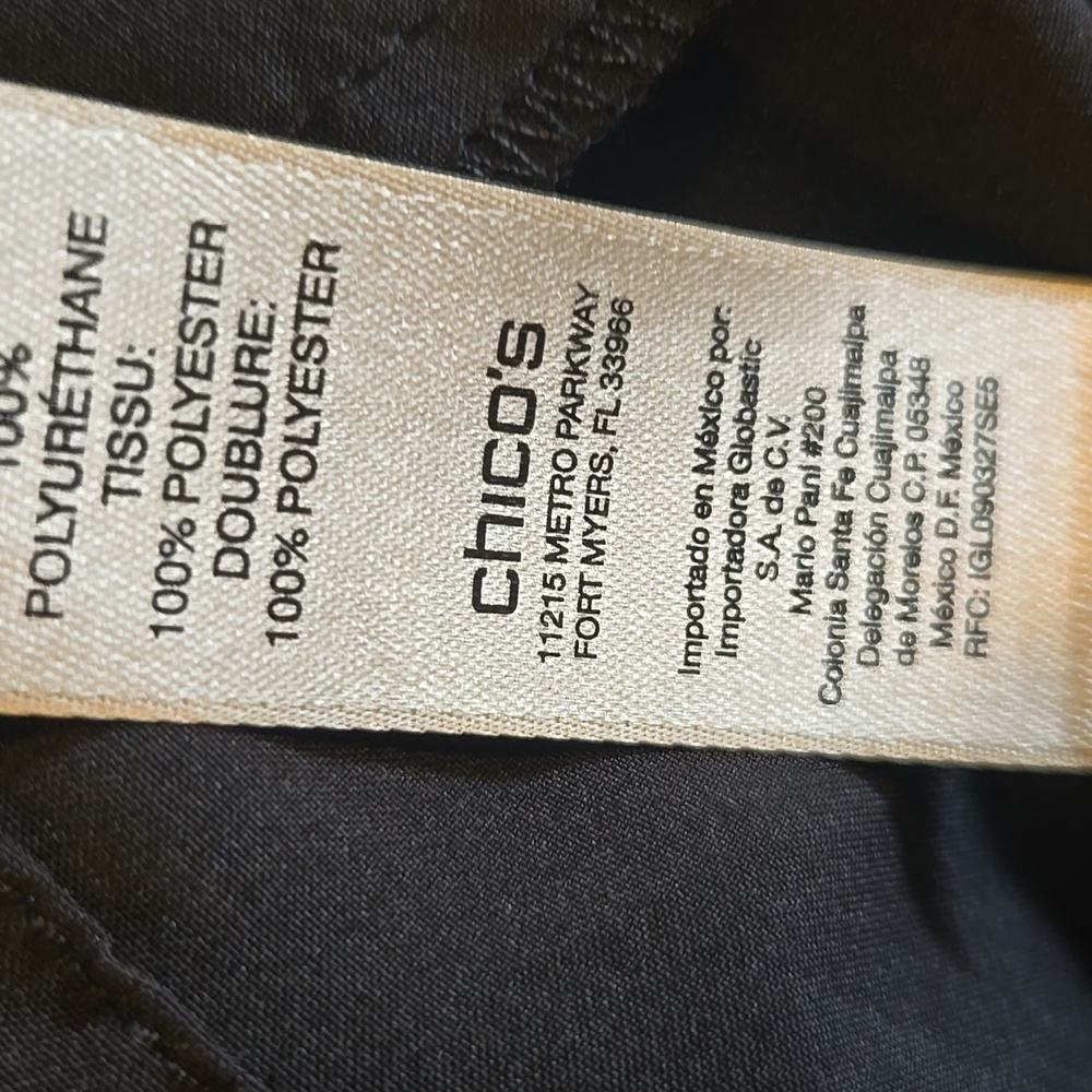 Chico's-Blk,tan, beige faux suede,faux leather patched dress Sz 0=S NWT. - Picture 10 of 10